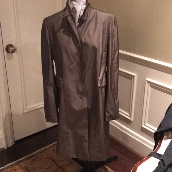 Lovely Jil Sander nylon raincoat with appliqué - Picture 5 of 9